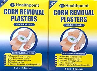 Healthpoint Corn Plasters with Salicylic Acid Relieves and Removes Corns 1 Size 12 Patches Total