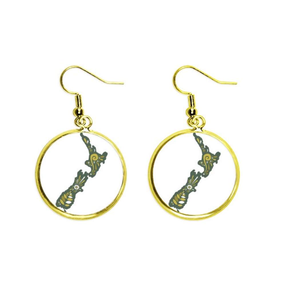 Pendiente joyeria mujer dorado drop largo accesorio moda nueva zelanda 2