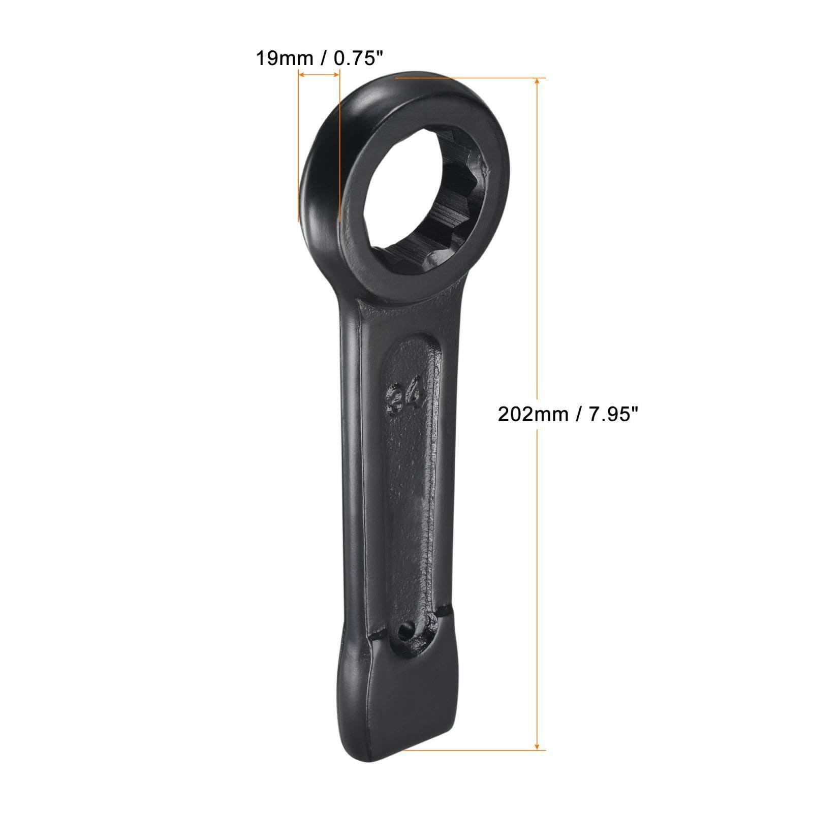 Parts for Machine 34mm Box End Ring Type Impact Wrench High Tensile Steel Single Head Wrench Tool (#CN-250924-04145)