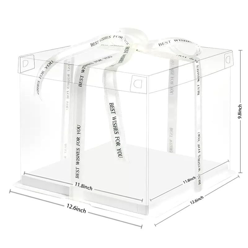 Clear Cake Box,2 Pcs 12.6