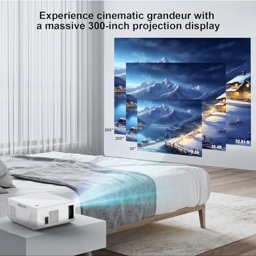 image for CoolEeve Projector with WiFi and Bluetooth, 2024 Update 14000Lumens Na