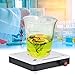 Mini agitatore magnetico, plastica 1000ml 25W Nessuna macchina magnetica del miscelatore di agitazione di vibrazione 0-2400 RPM, per la miscelazione del liquido della scuola del laboratorio(EU)