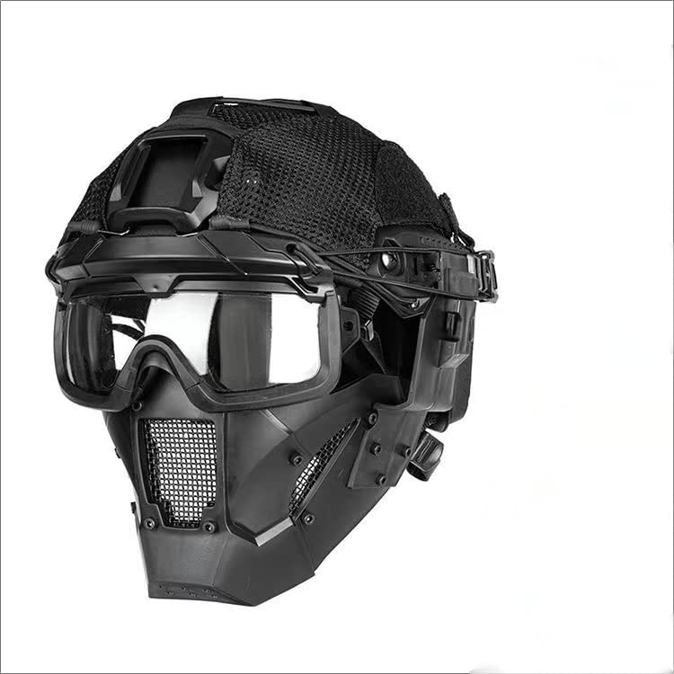 Airsoft Quick Helmet Airsoft Mask Tactical Goggle Set, Used for Paintball Multiple AM Military Outdoor Sports CS Game Shooting