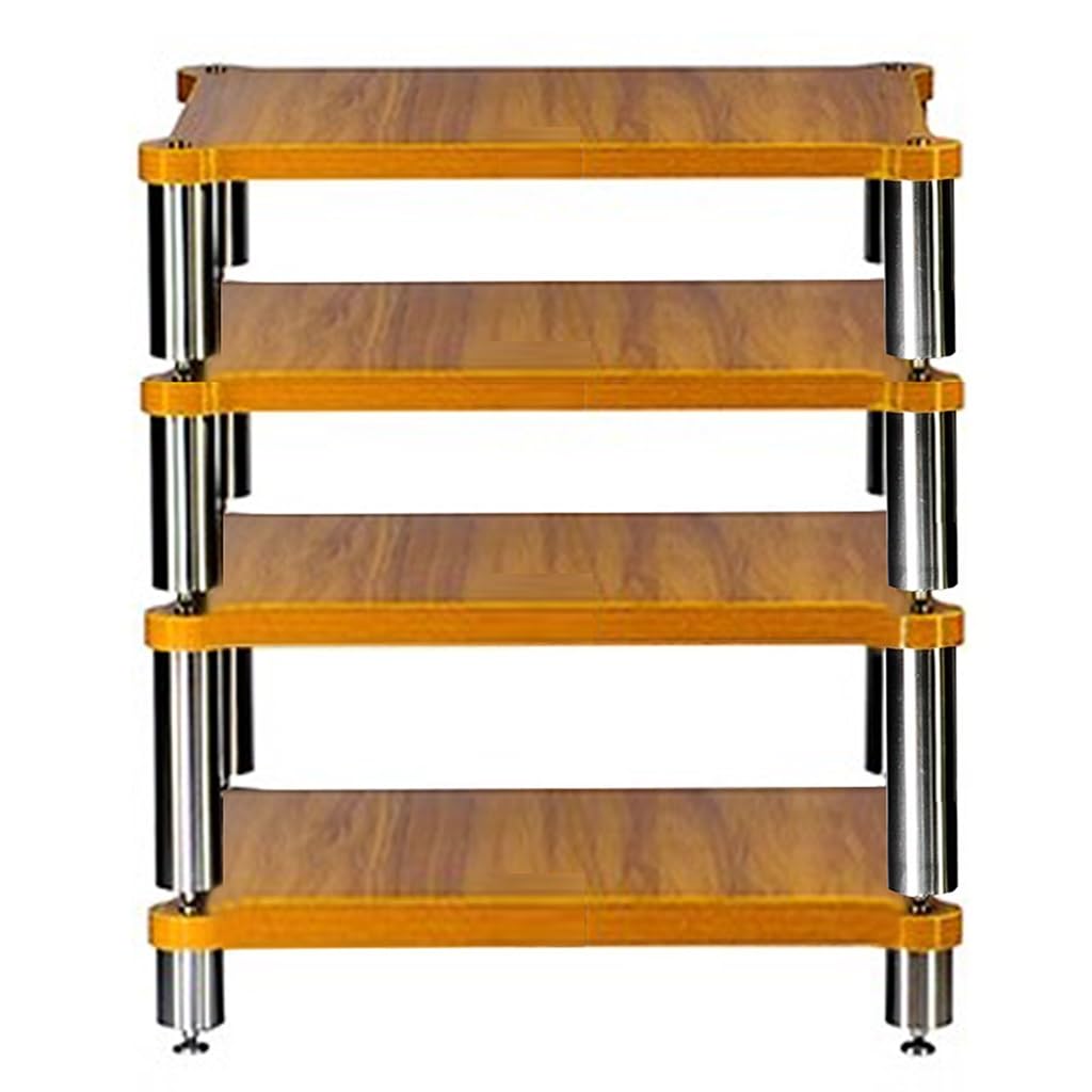 3Tier HIFI o Cabinet Giradischi nd & Ma Sto per oVideo Conents Marrone h 60x103x48cm Perfetto per Home Theater & Amanti della Musica