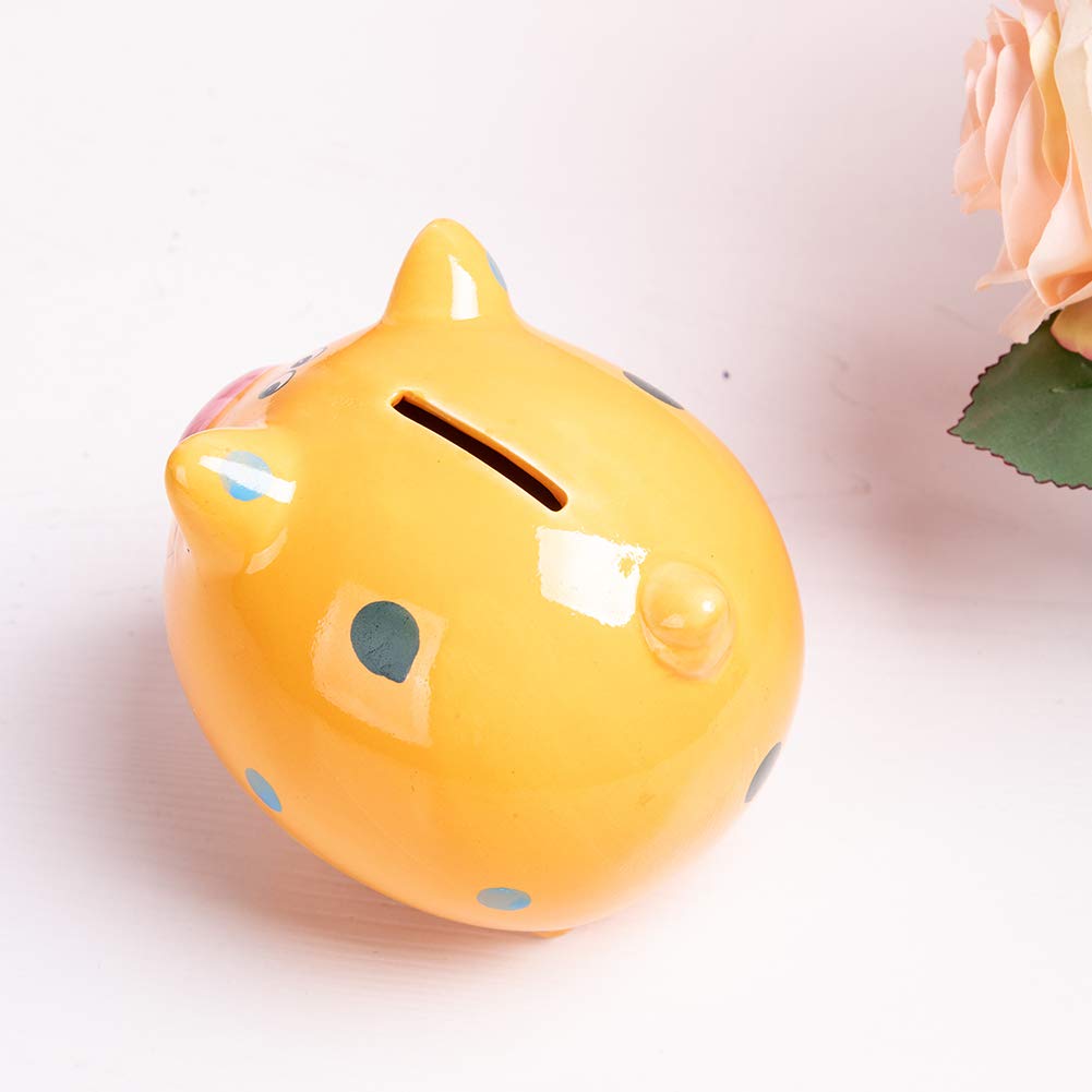 Amazon.co.jp: 豚 貯金箱 陶器貯金箱 貯金缶 カラー ブタ 子供