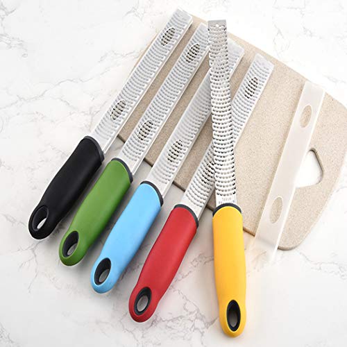 Hoshen 5 Colors Stainless Steel Lemon Grater, Multifunctional Cheese Grater, Sharp Stainless Steel Blade and Protective Cover - Image 3