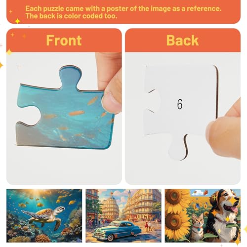 3 Pack 36 Piece Large Jigsaw Piece Puzzles for Elderly Seniors, Big Puzzles Easy Activities Games Gift for Alzheimer and Dementia Patients in Nursing Home - Image 4