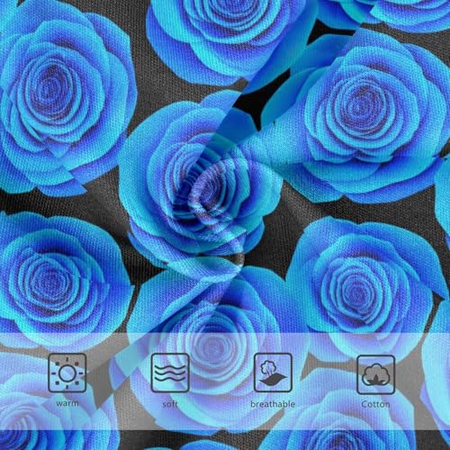 Joisal Toddler Underwear Floral 2t Cotton Panties Little Girl Stylish Briefs Kids Undies Blue Roses Flowers3