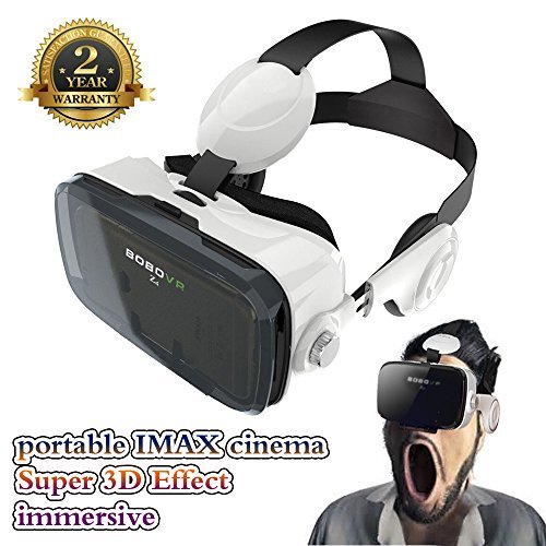 VR Headset 3D VR Glasses 360° Viewing Immersive Virtual Reality Headset with Headphone for iPhone 6/6 Plus 4.0 - 6.0 inches Android IOS Smartphones
