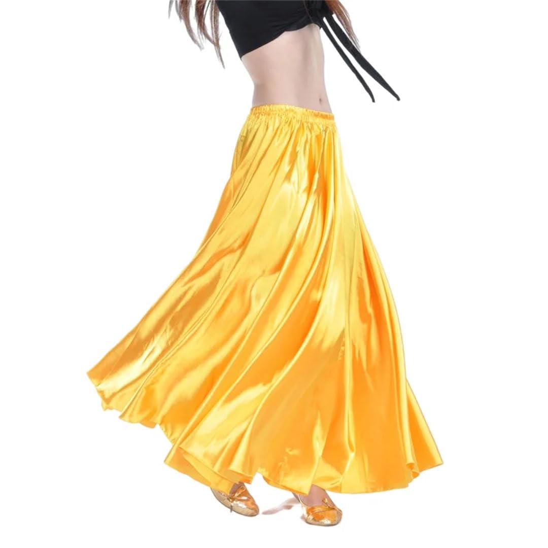 Faldas amplias y vaporosas, Falda de Danza del Vientre Gasa Satinada for Mujer Multicolor