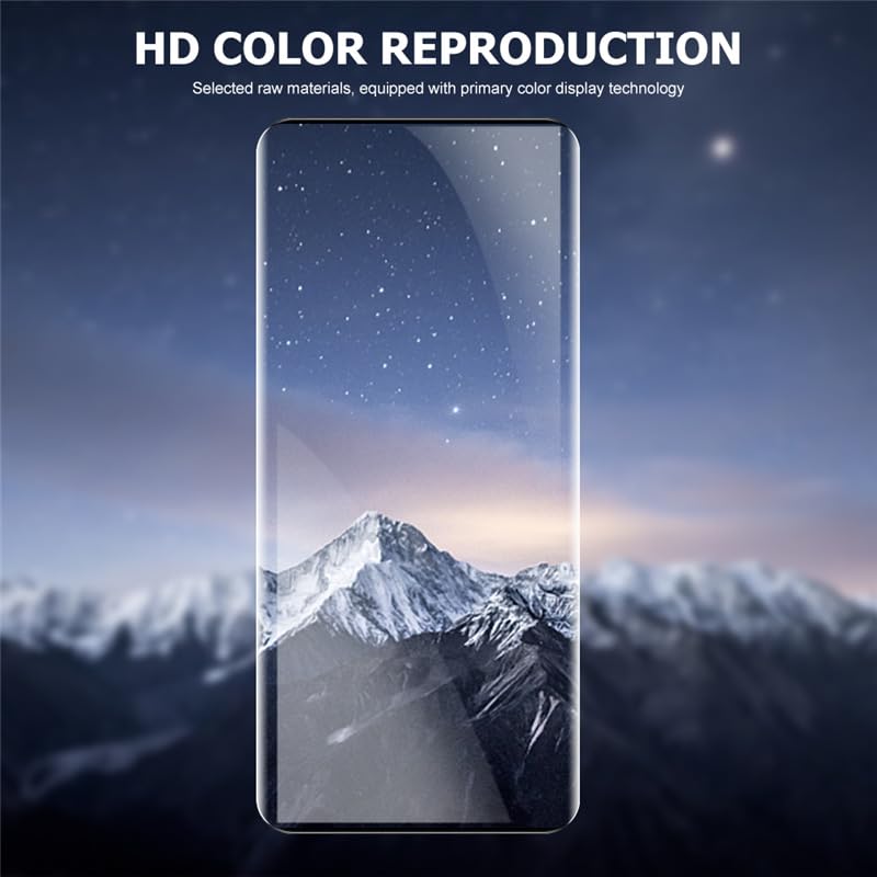 Image of Casodon Designed for Vivo V29 Pro 5G Tempered Glass Screen Protector Guard (Black) Full Screen Coverage with Easy Installation Kit