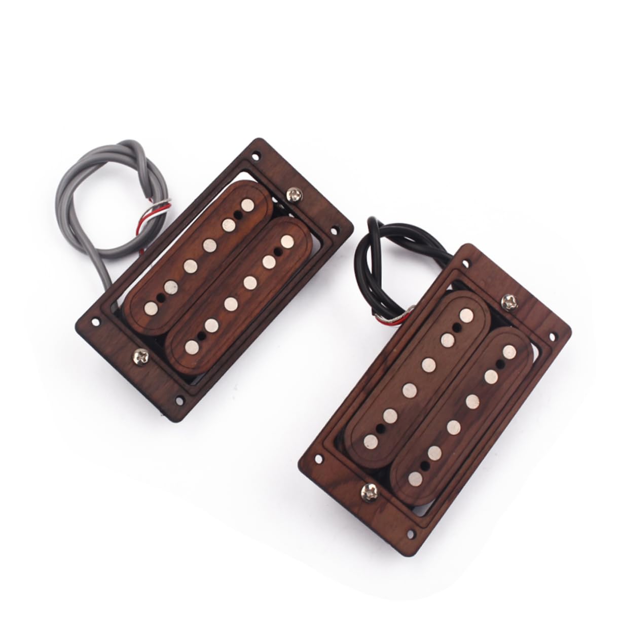 Pickup Humbucker in Legno di Rosa Gmc52 per Chitarra a 6 Corde | Ricambio per Chitarra Elettrica, Toni Bilanciati Classici, per Chitarrista