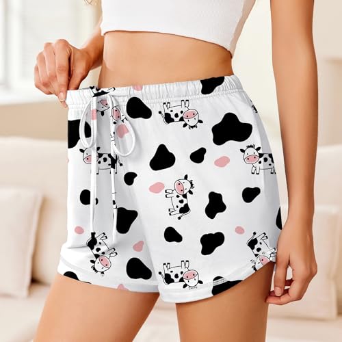 Image of Ekouaer Pajama Shorts for Women 2026 Soft Sleep Shorts Casual Lounge Shorts Comfy Pj Bottoms with Pockets