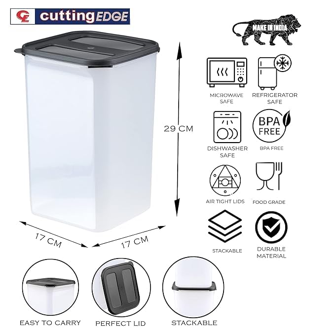 Image of Cutting EDGE 2X Series 7.5L Airtight Modular Container, Set of 2 (Dark Blue)