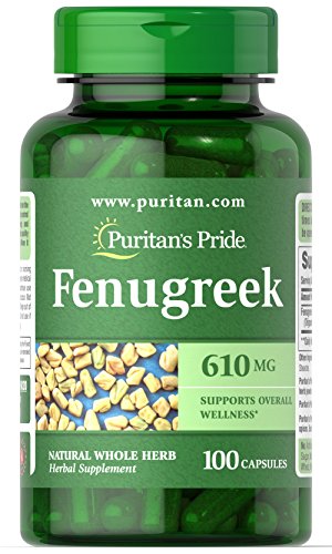 Puritan's pride fenugreek 610mg 100 caps
