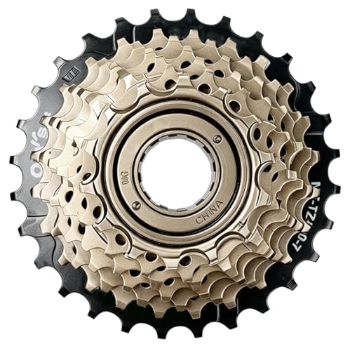 RainFlowwer 7 Speed Bike Freewheel MF-TZ500-7 Bicycle Freewheel 14-28T Multiple Freewheel Cycling Replacement Part