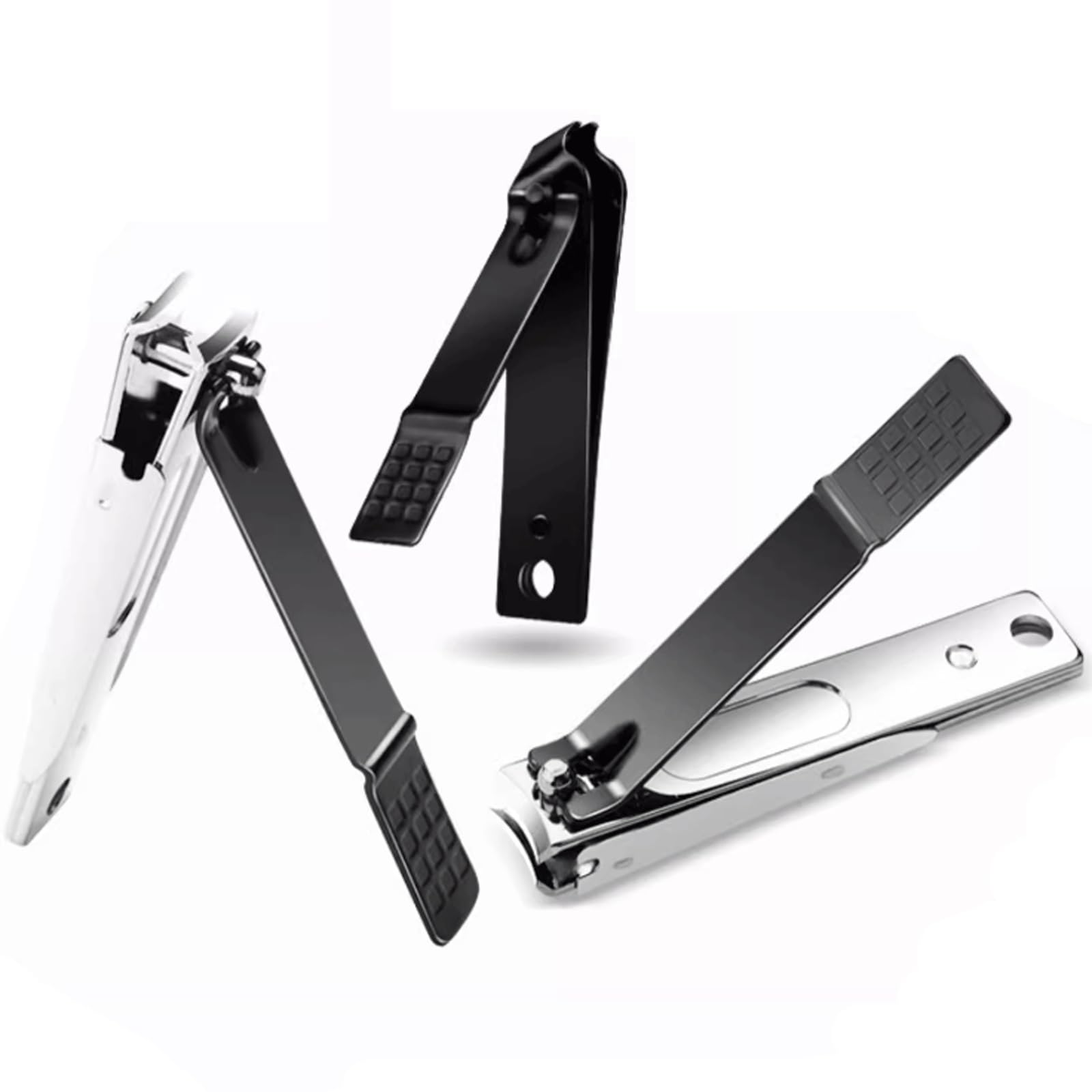 Set de cortaúñas, recortador de Cejas, cortaúñas antisalpicaduras, Cuchillo de pedicura portátil para pies, Set de Cuidado Personal.