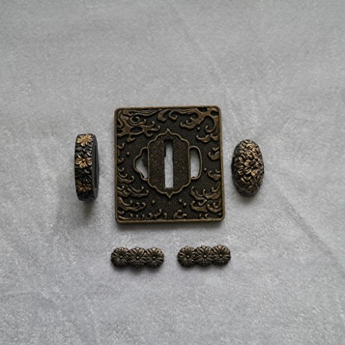 Japanese Samurai Sword KOSHIRAE – TSUBA FUCHI KASHIRA MENUKI 01-18