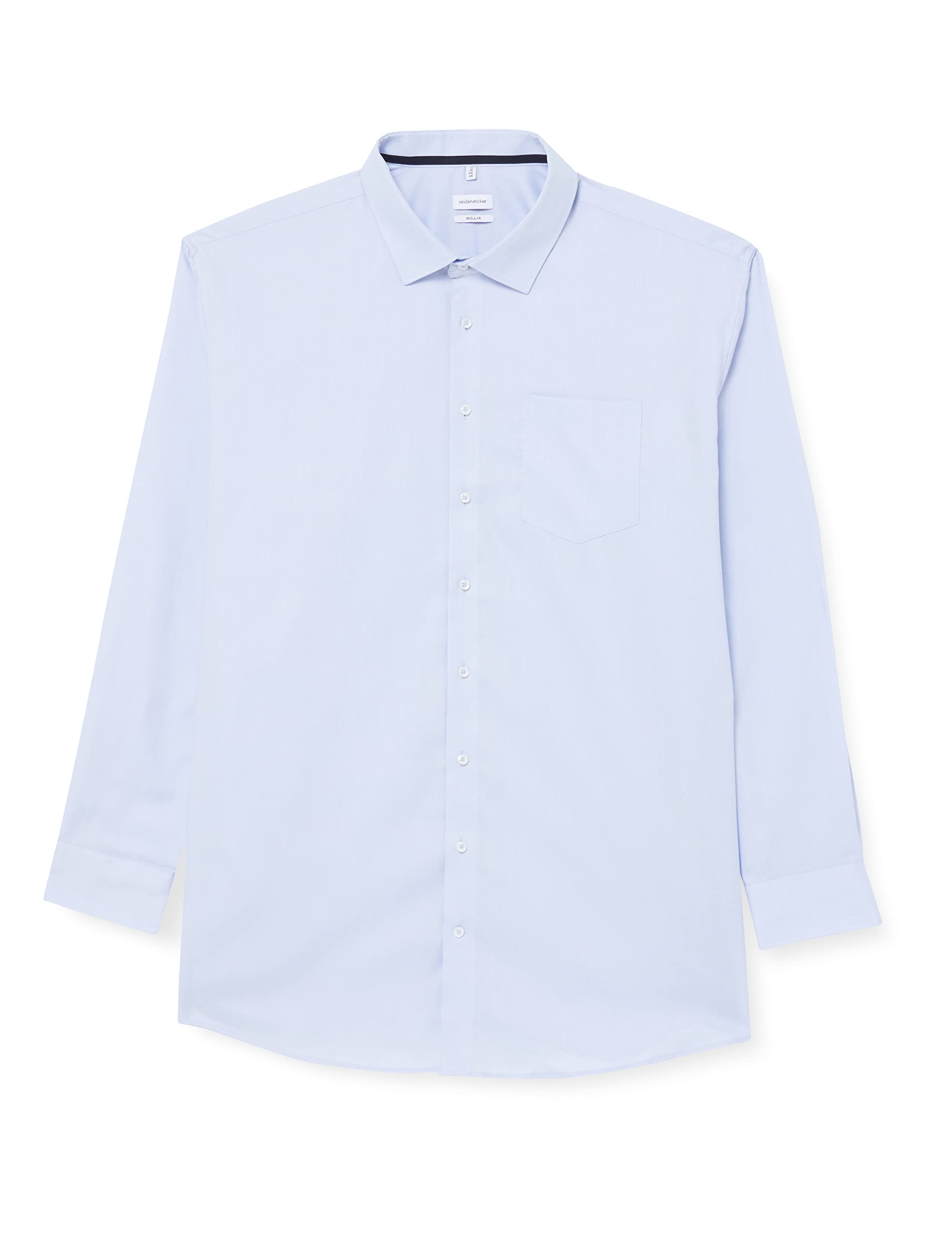 Seidensticker Men's Business Shirt, Regular Fit, Non-Iron, Kent Collar, Long Sleeve, 100% Cotton