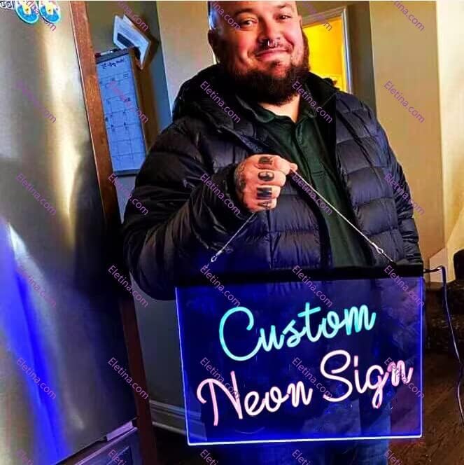 Image of Bar Neon Light Sign New York City Skyline Silhouette Dual Color Led Lamp Neon Like Signs For Wall Decor 12 * 16 in