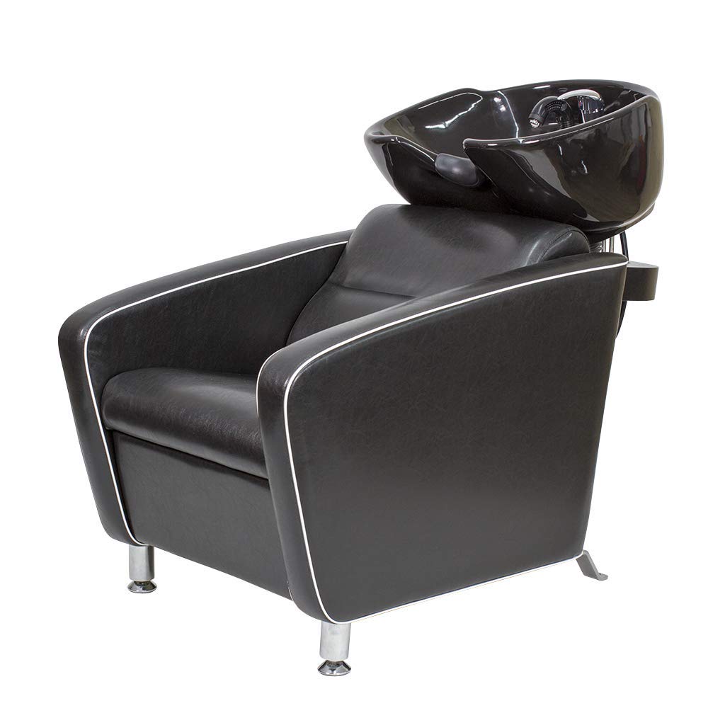 LAVACABEZAS CUBO PLUS BASIC (NEGRO 08/ RIBETE BEIGE)