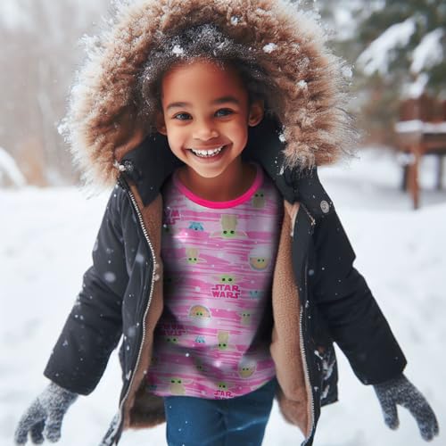 Cuddl Duds Girls Thermal Underwear Set - Hello Kitty, Barbie Designs - Kids Long John Base Layer3