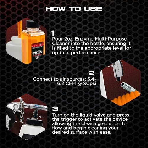 Image of Tornador Z-010 Classic Car Cleaning Gun Includes 32oz Reservoir | Cleans & Dries Fast with Low Noise and Wear | Perfect for Interior & Exterior Detailing