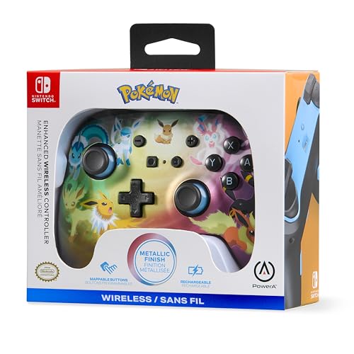 Image of PowerA Enhanced Wireless Controller for Nintendo Switch /Switch 2 / Switch Lite /OLED Model - Eevee Evolutions - Gamepad, game controller, Officially Licensed