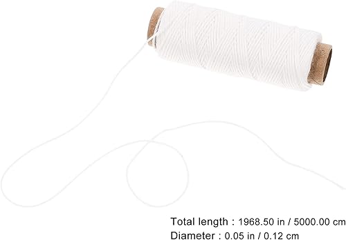 Miniatura 7 de Kichvoe Cordel de cocina 8 rollos de cuerda de algodón para panaderos, cuerda de algodón blanco, cuerda de cocción para atar carne, hacer