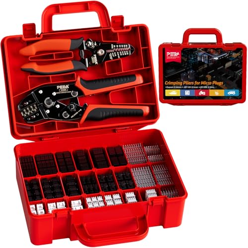 PEBA Crimpadora Terminales Electricos Kit, 24 tipos Dupont 2,54mm...