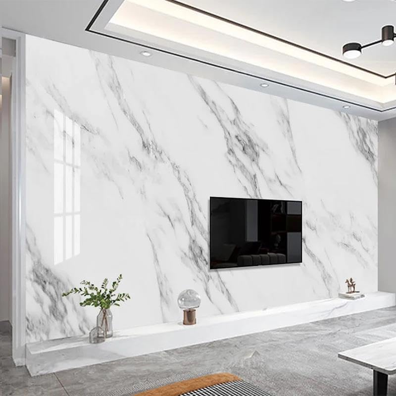 Papier peint marbre 3D mural en PVC robuste pour une décoration haut de gamme
