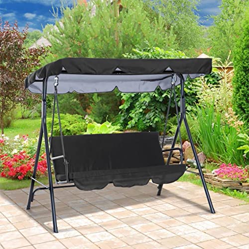 Swing Canopy Cover and Chair Cover Replacement for Outdoor Furniture Terrace Swing Canopy Oxford Cloth Waterproof Sunscreen Top Chair Cover for Patio Balcony Backyard Swing Garden Swing