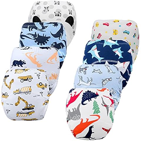JackLoveBriefs Potty Training Pants for Boys Girls, Cotton Training Pants 4-5 years(8 Pack) MULTICOLOR,Size:110 Cover