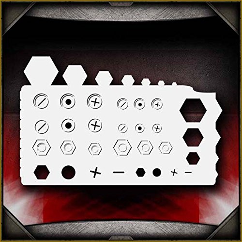 Nuts & Bolts AirSick Airbrush Stencil Template