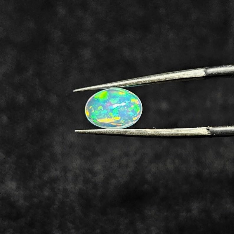 12x10mm Ethiopian Opal Cabochon AAA Quality Ethiopian Opal OVAL Cabochon Ethiopian Opal Cabochon Natural welo opal multi fire opal loose Gemstone For Jewelry Making