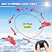 Red RC Plane for Kids Upgrade F-22 Raptor Fighter RC Airplane Remote Control Airplane Toys 2.4 GHZ Smart 6-axis Gyro Stabilizer RTF RC Jet Aircraft Easy to Fly Outdoor Toy RC Glider for Beginners