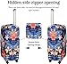 GOXUNYUAN Suitcase Cover, Carry on Luggage Cover Protector - Travel Elastic Spandex Luggage Covers Fits 26 to 28 Inch Flower