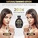 The Sicilian 200X Dark Black Bronzer Tanning Lotion - BEST Tanning Lotion For Glowing Skin - Gradual Bronzing & Sunless Self Tanner Lotion - Luxurious Sunless Body Tanning Lotion Nourishes Skin