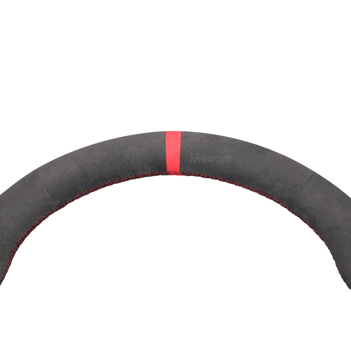 MEWANT Funda de Volante a Medida para Coser Alfa Romeo Giulia | volante de coche cosida a mano/Alfa Romeo Giulia 2020-22/Stelvio 2020-22/Tonale 2022 (no apta/la versión Quadrifoglio)