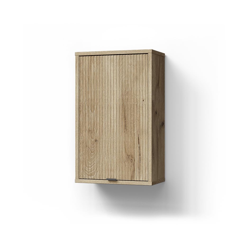 Livinity Armario de baño ATERNO, Roble Vikingo, 40 x 65 cm | con 2 estantes