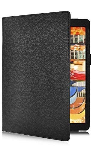 Fitsmart Faux Leather Magnetic Folio Tab Flip Cover Smart Stand Case for Samsung Galaxy Tab S4 10.5 SM-T830 - Black