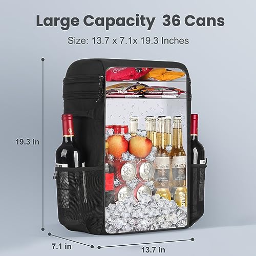 Zakeep Cooler Backpack, 36 Cans Multifunctional Leakproof Cooler Backpack With Padded Top Handle thumb #1