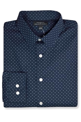 Banana Republic Mens 801207 Slim Fit Wrinkle Resistant Untucked Button Down Shirt Mixed,