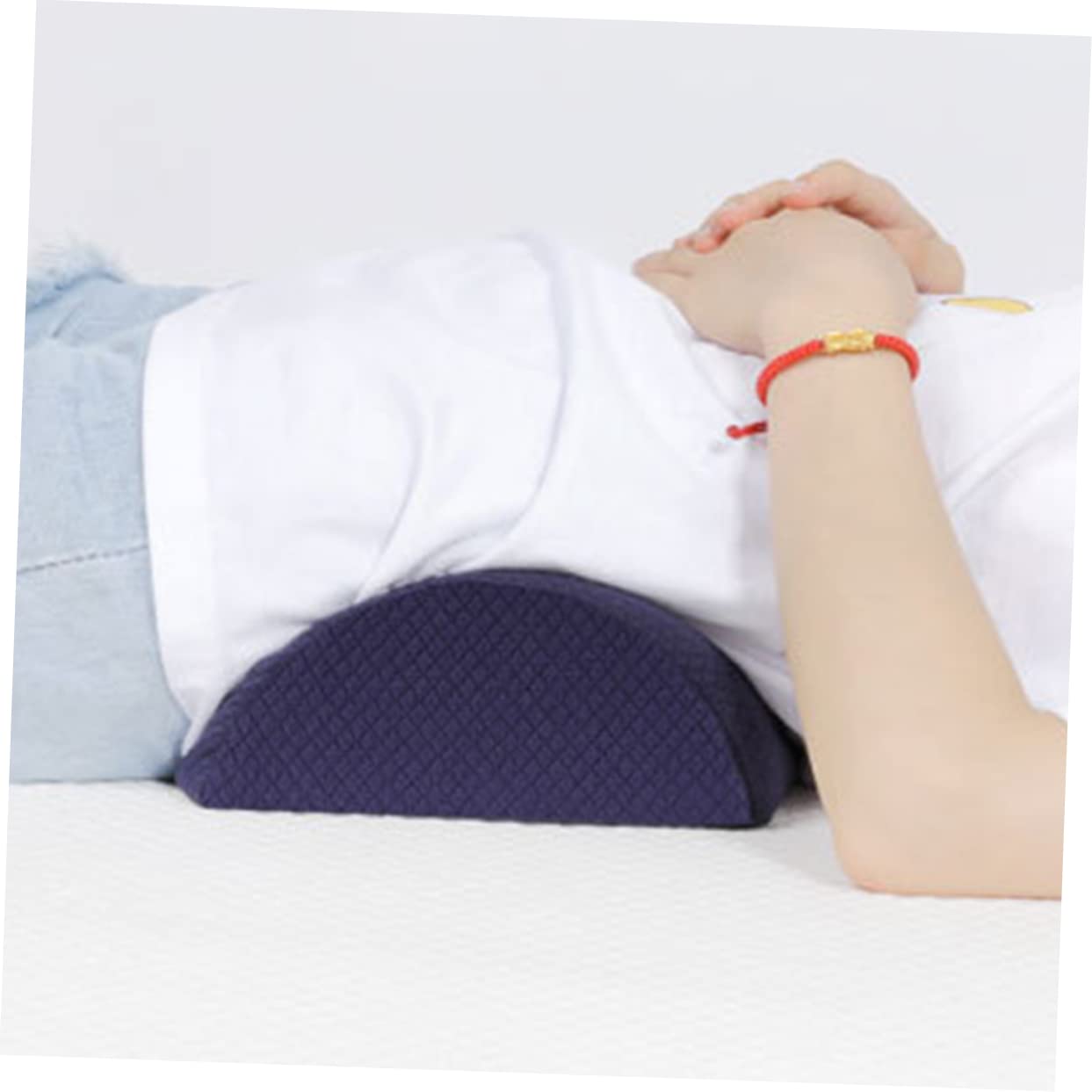 Healeved Memory Schaum Kniekissen Halbrollen Beinpolster Ergonomisches Lordosenstützkissen Mit Abnehmbarem Bezug Für Auto Büro Reisen Und Schlafzimmer