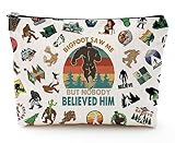 Sasquatch Gifts, Bigfoot Gifts, Big Foot Sasquatch Gifts, Sasquatch Makeup Bag Gifts for Women, Cool Bigfoot Lover Gift, Sasquatch Loves Gift