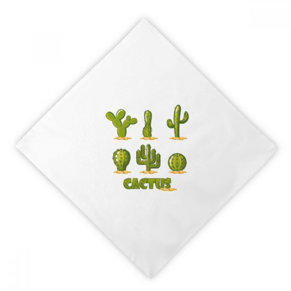Serviettes cactus plantes grasses réutilisables tissu lavable décoration table