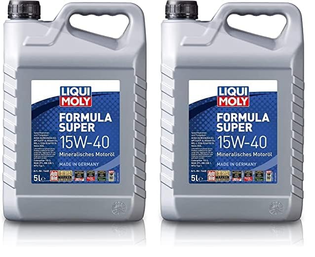 LIQUI MOLY Formula Super 15W-40 | 5 L | mineralisches Motoröl | Art.-Nr.: 1440 (Packung mit 2)