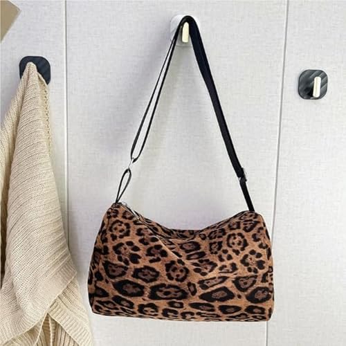 Image of Leopard Tote Bag for Women Cheetah Purse Vintage Hobo Bag Large Capacity Work Tote Bag