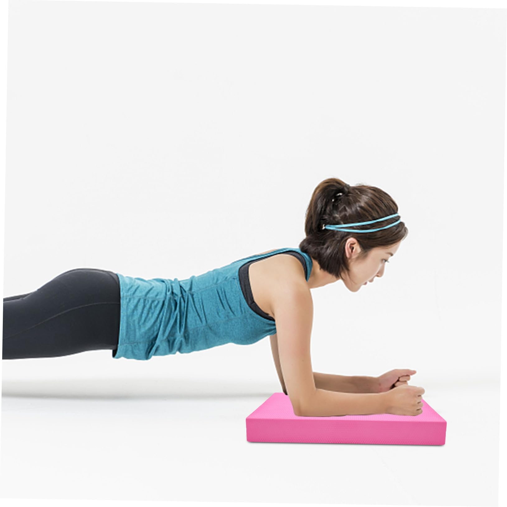Gatuida Cuscino Balance in Tpe Antiscivolo Rosa per Riabilitazione Fisica e Allenamento a Casa, Comfort a Piedi Nudi, Forma Ovale per Stabilità e Supporto Articolare