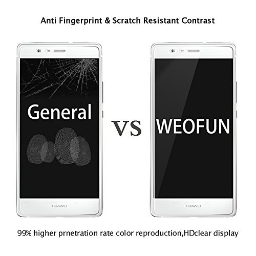 2 Pezzi Vetro Temperato Huawei P9, WEOFUN Display